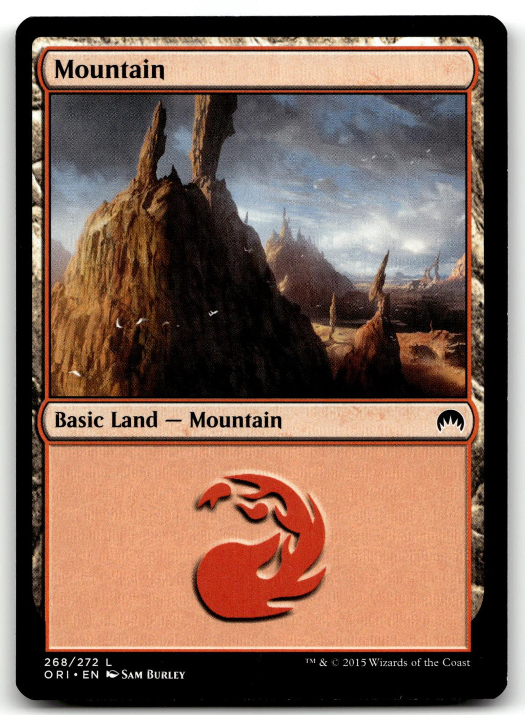 Mountain (268) 268 Land Magic Origins Magic: The Gathering Near Mint