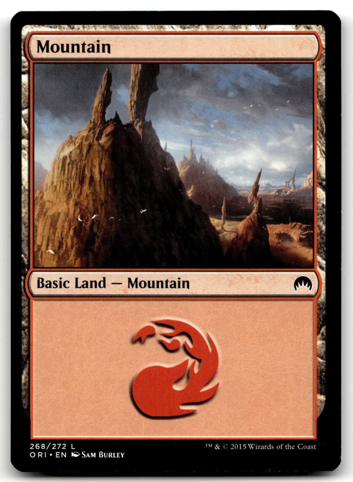 Mountain (268) 268 Land Magic Origins Magic: The Gathering Near Mint