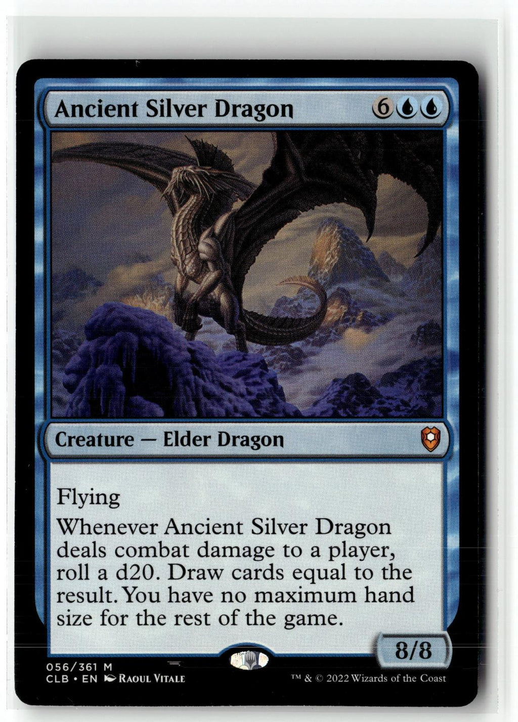 Ancient Silver Dragon 56 Commander Legends: Battle for Baldur's Gate Magic:  NM