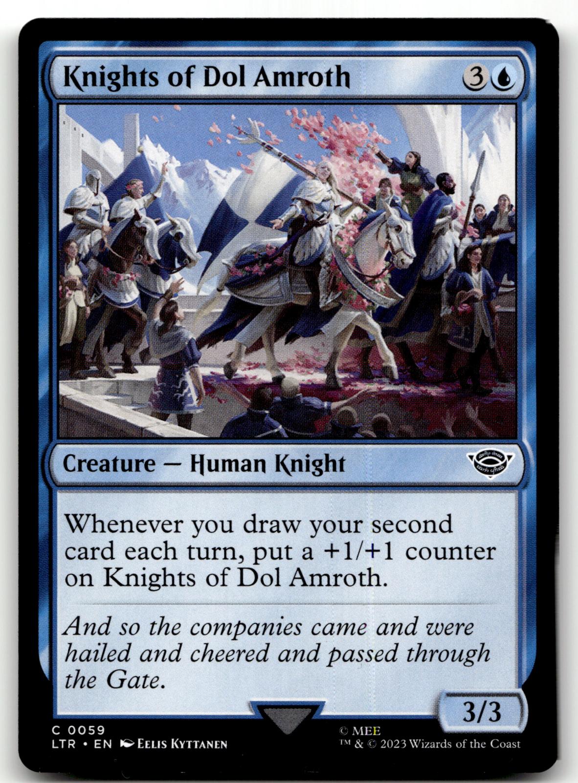 Knights of Dol Amroth 59 Universes Beyond: The Lord of the Rings: Tales of Middle-earth Magic: The Gathering NM
