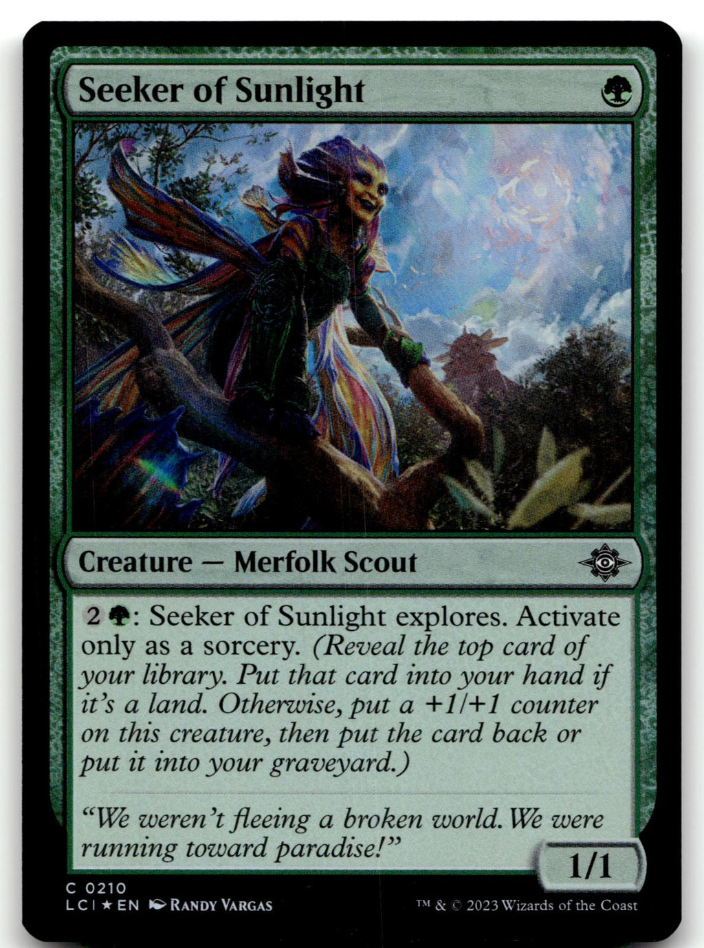 Seeker of Sunlight 210 The Lost Caverns of Ixalan Magic: The Gathering Foil NM