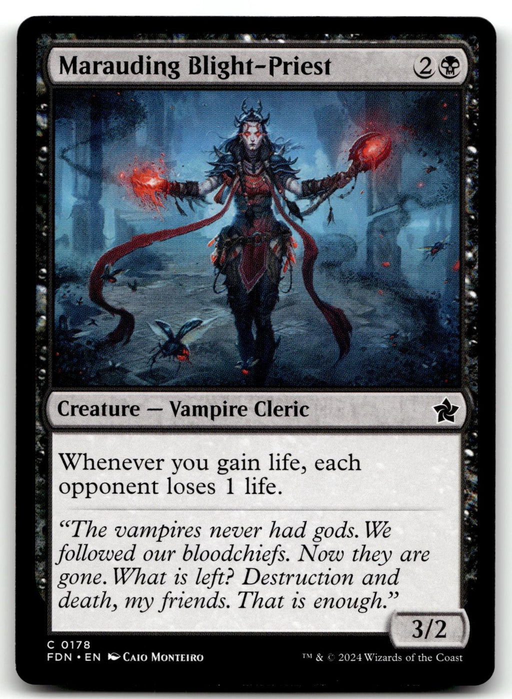 Marauding Blight-Priest 178 Common Foundations Magic: The Gathering Near Mint