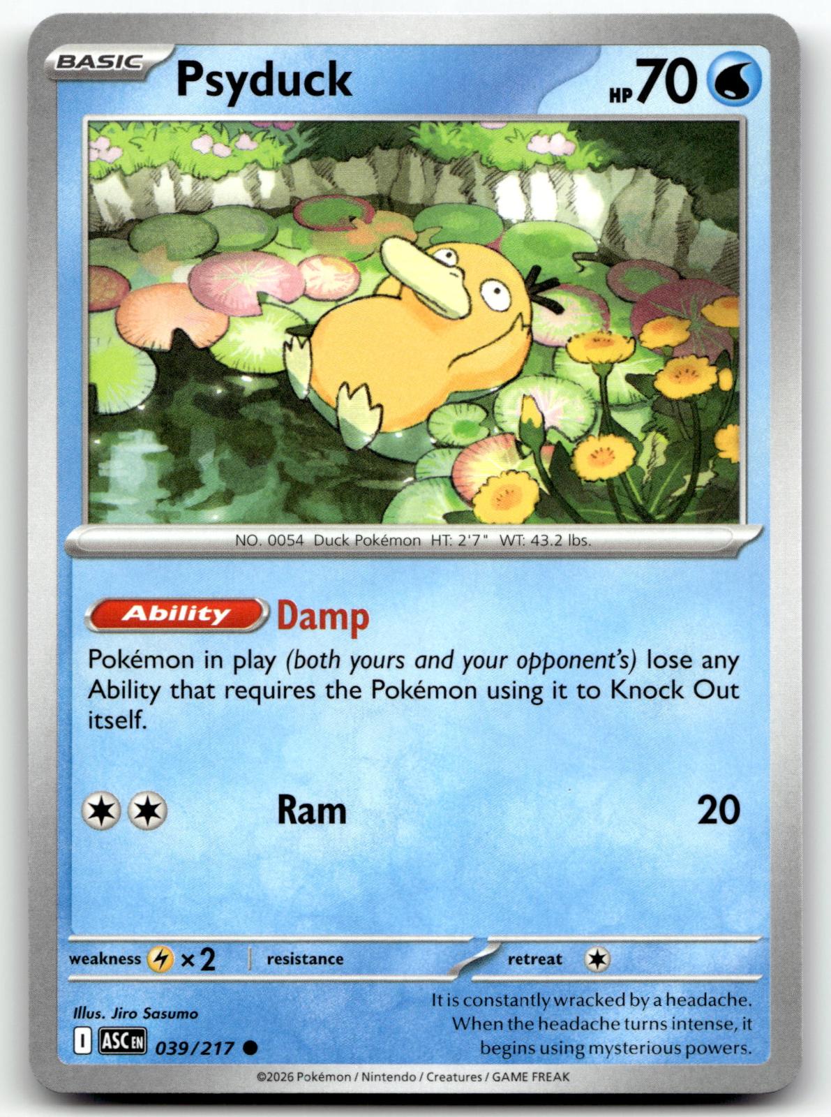 Psyduck 039/217 Common Ascended Heroes Pokemon Near Mint