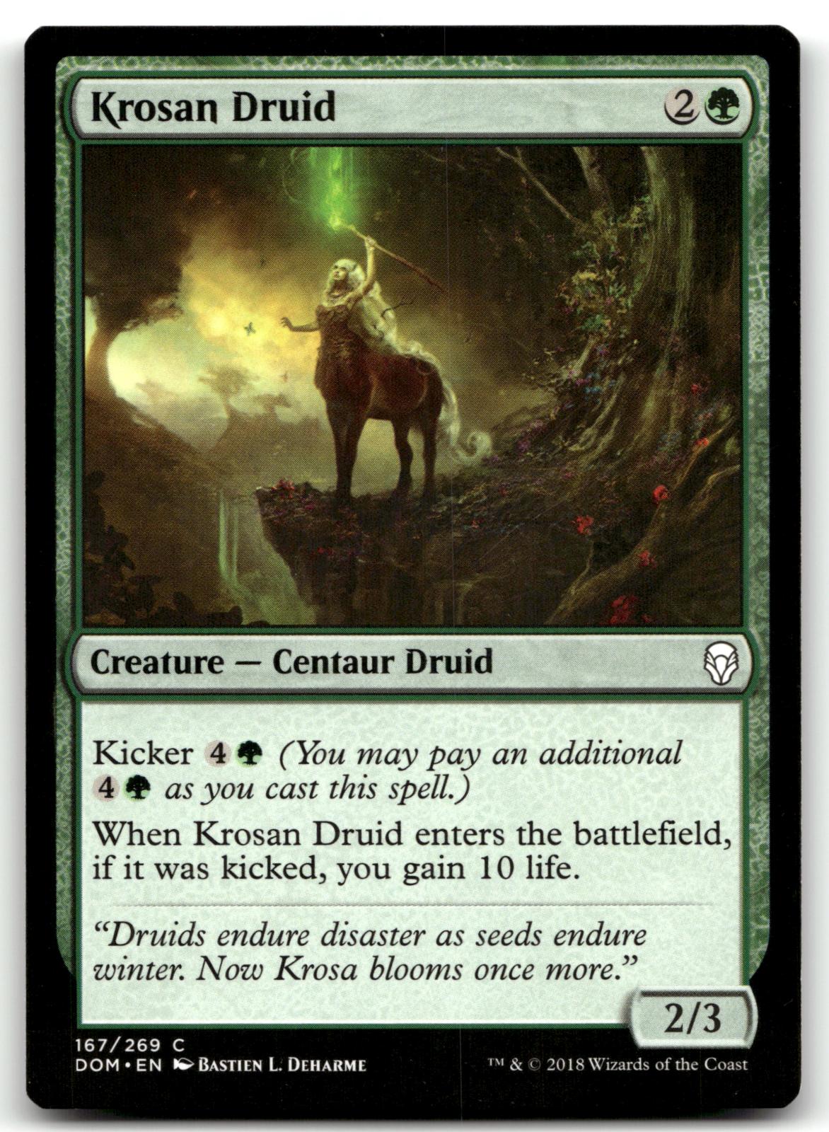 Krosan Druid 167 Common Dominaria Magic: The Gathering Near Mint