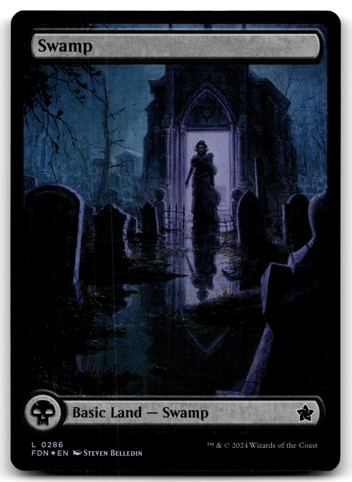 Swamp (0286) 286 Land Foundations Magic: The Gathering Foil Near Mint