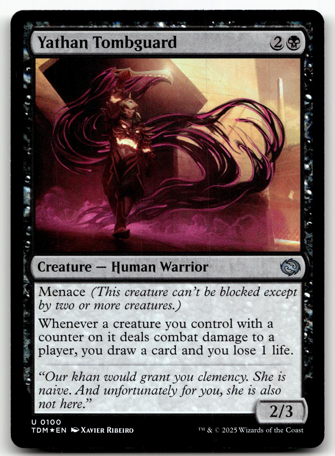 Yathan Tombguard 100 Uncommon Tarkir: Dragonstorm Magic: The Gathering Foil NM