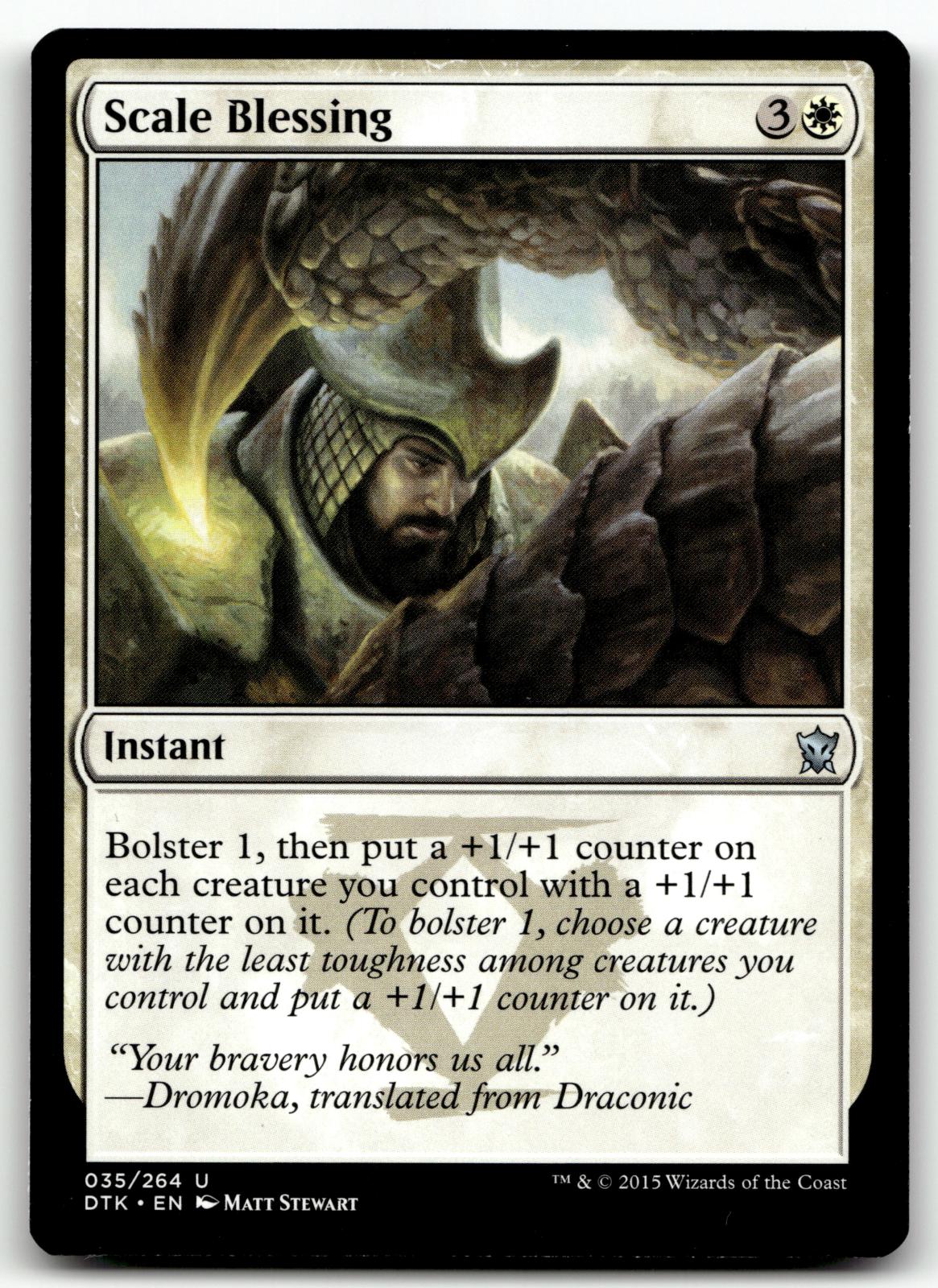 Scale Blessing 35 Uncommon Dragons of Tarkir Magic: The Gathering Near Mint
