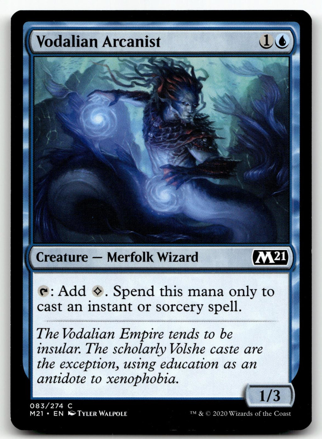 Vodalian Arcanist 83 Common Core Set 2021 Magic: The Gathering Near Mint