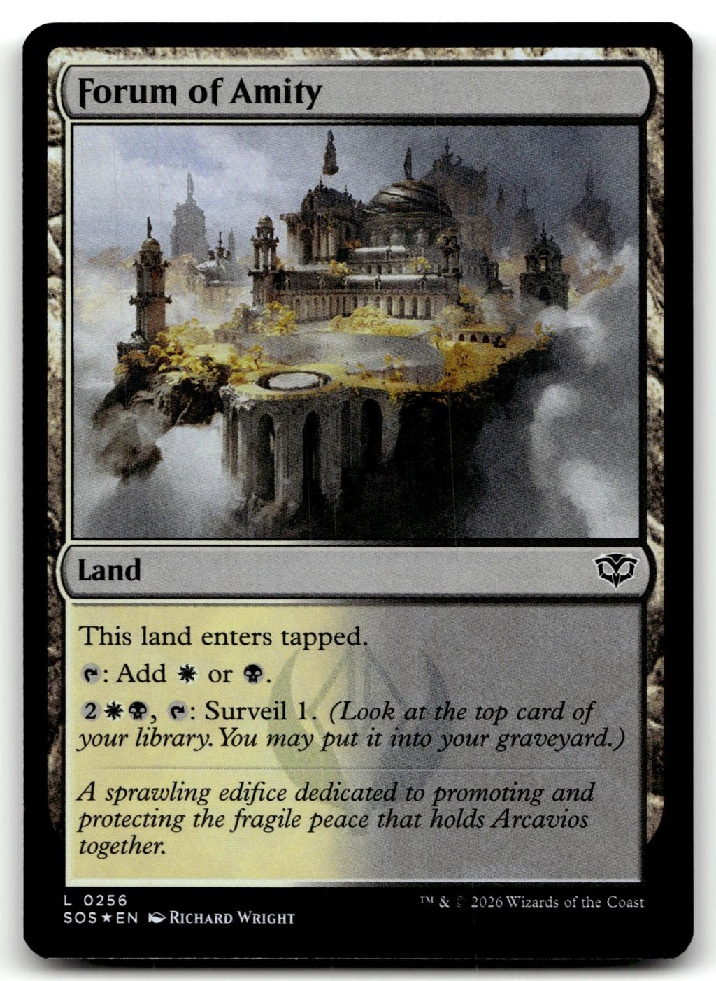 Forum of Amity 256 Land Secrets of Strixhaven Magic: The Gathering Foil NM