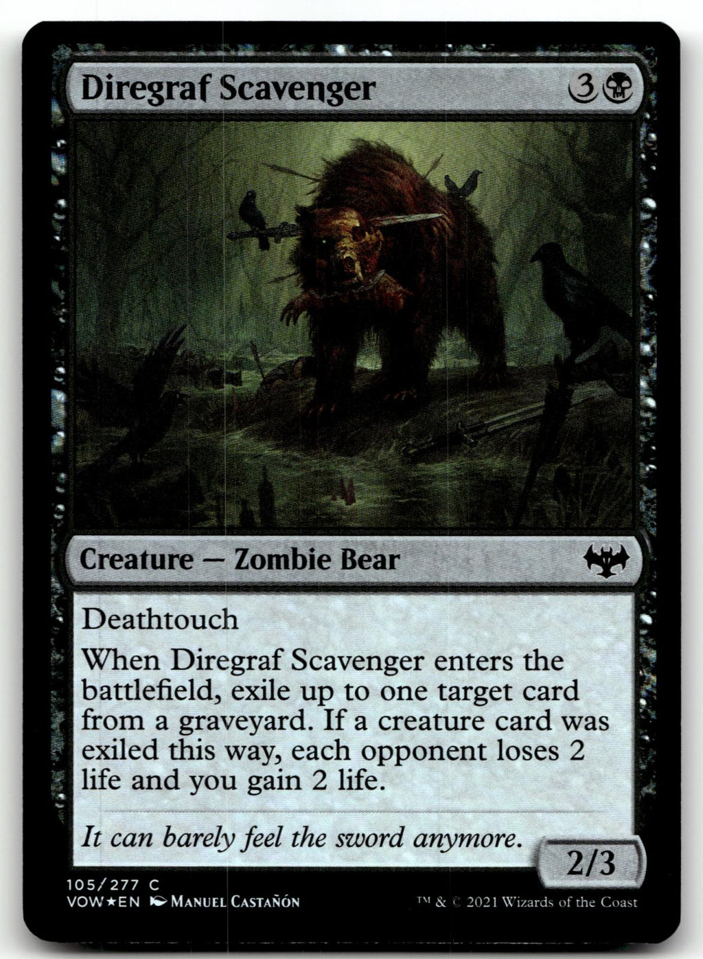 Diregraf Scavenger 105 Innistrad: Crimson Vow Magic: The Gathering Foil NM