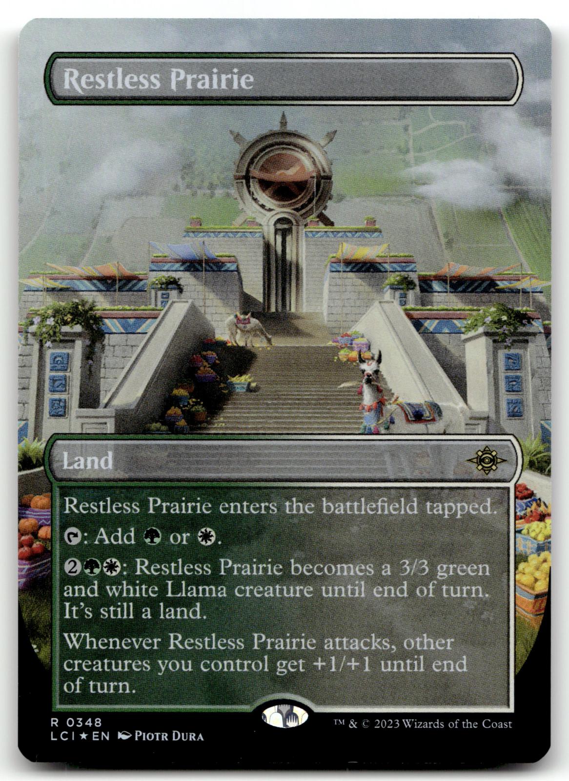 Restless Prairie (Borderless) 348 The Lost Caverns of Ixalan Magic: The Gathering Foil NM