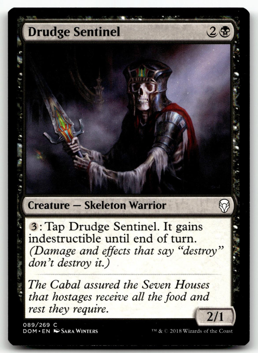 Drudge Sentinel 89 Common Dominaria Magic: The Gathering Near Mint