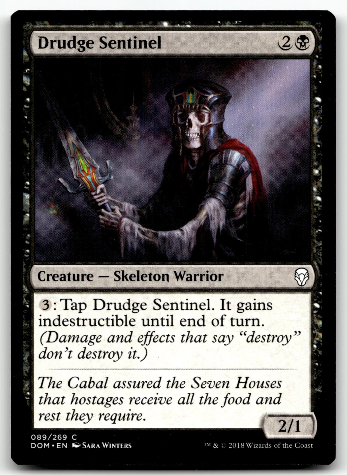 Drudge Sentinel 89 Common Dominaria Magic: The Gathering Near Mint