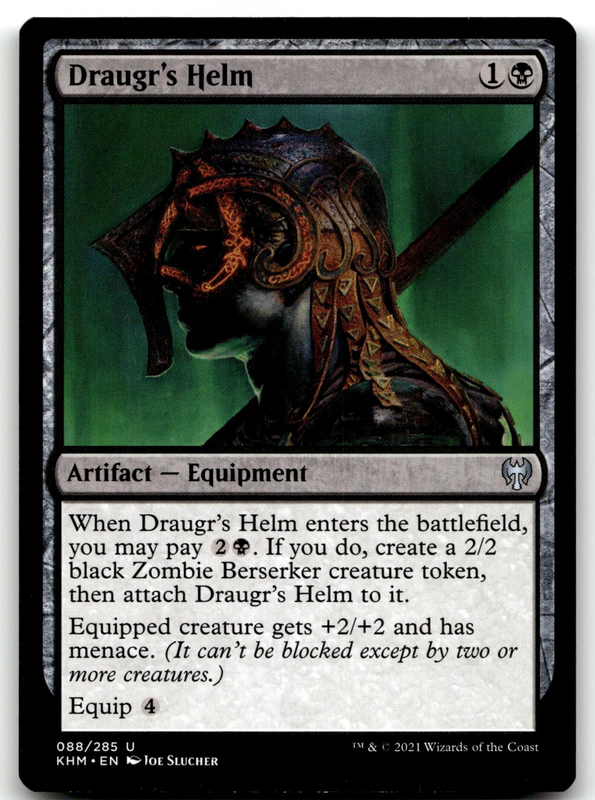 Draugr's Helm 88 Uncommon Kaldheim Magic: The Gathering Near Mint