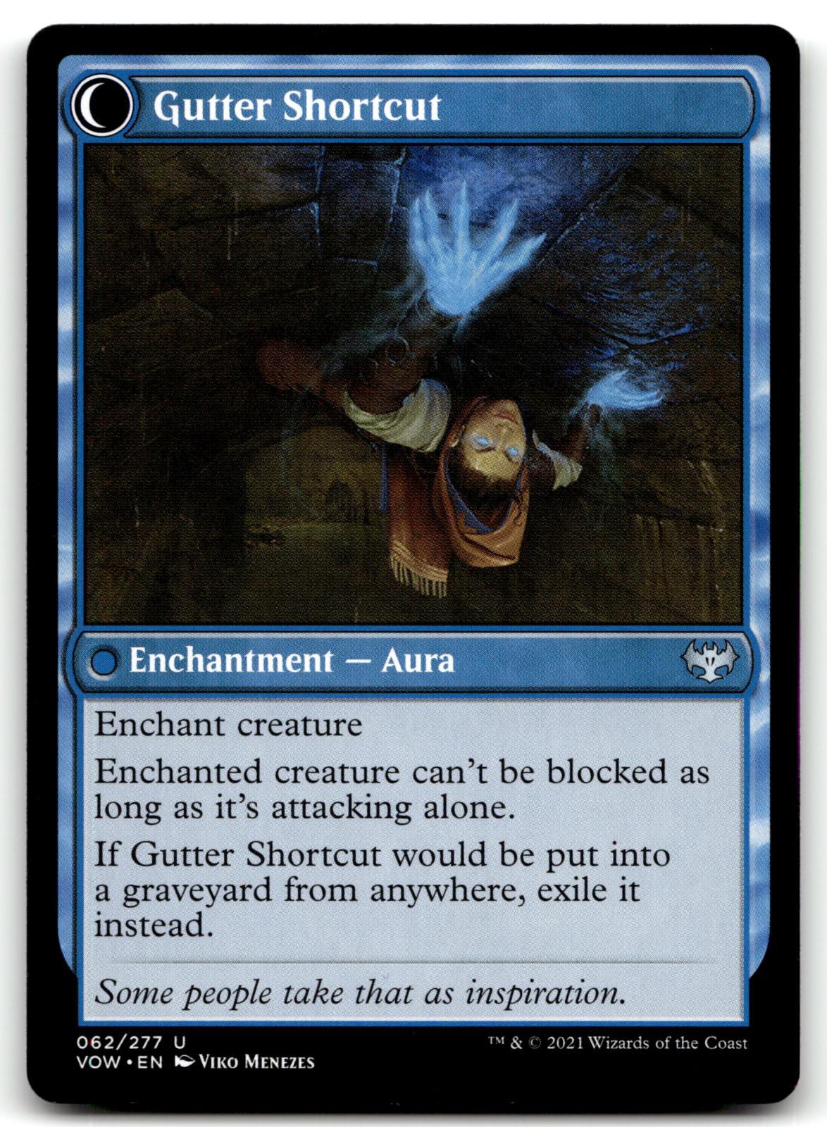 Gutter Skulker 62 Uncommon Innistrad: Crimson Vow Magic: The Gathering Near Mint