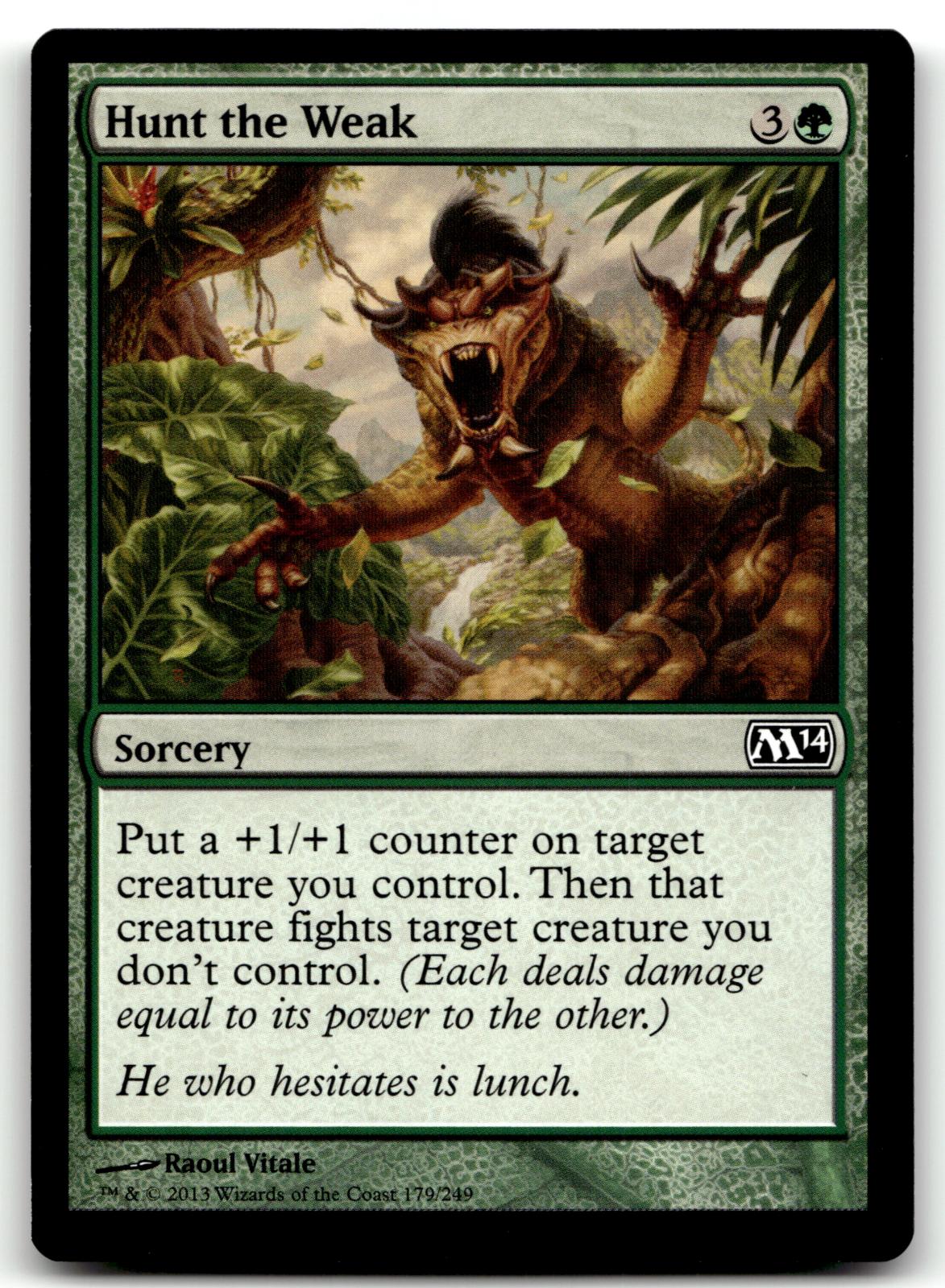 Hunt the Weak 179 Common Magic 2014 (M14) Magic: The Gathering Near Mint