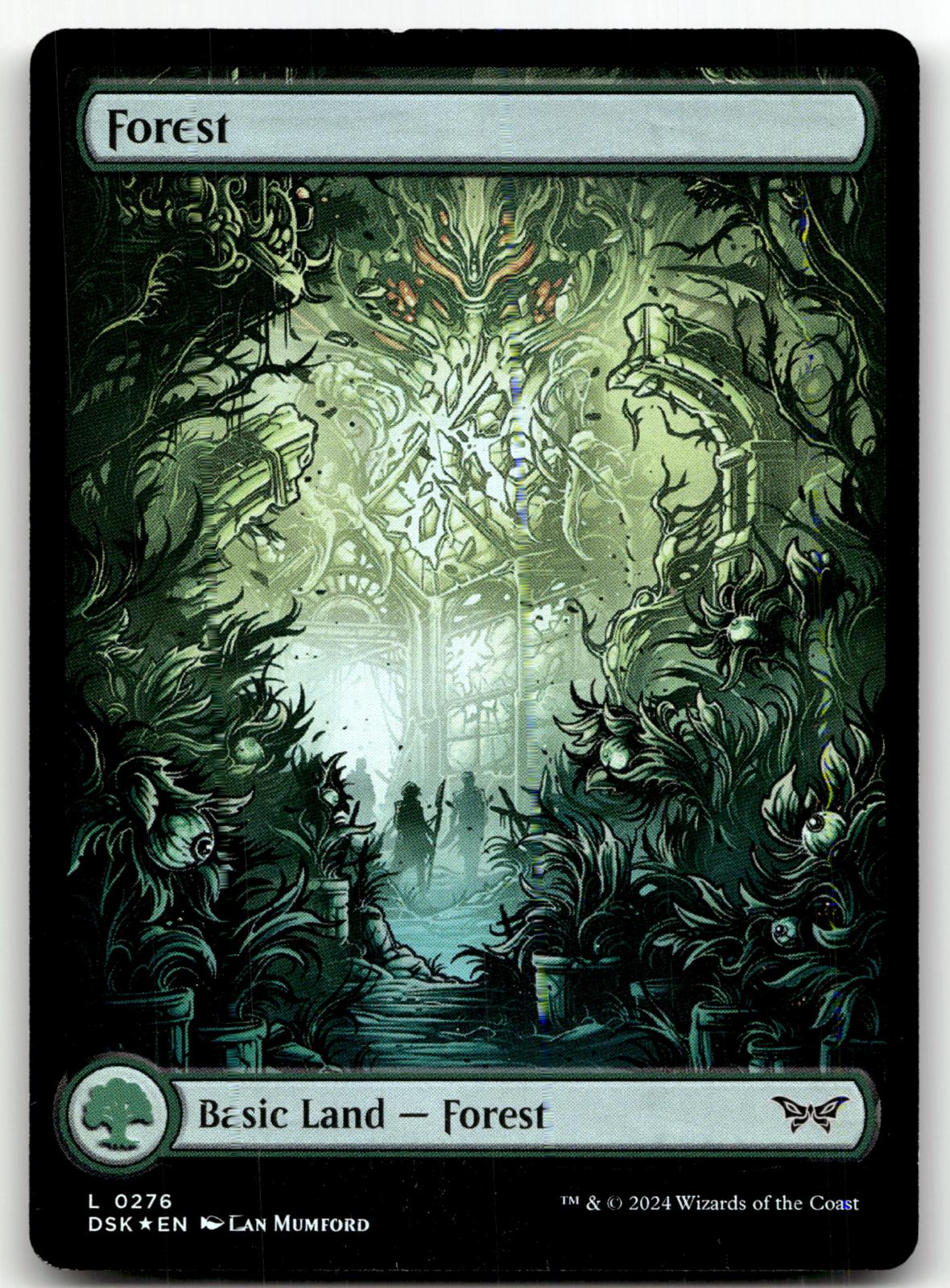 Forest (0276) - Full Art 276 Duskmourn: House of Horror Magic: The Gathering Foil NM