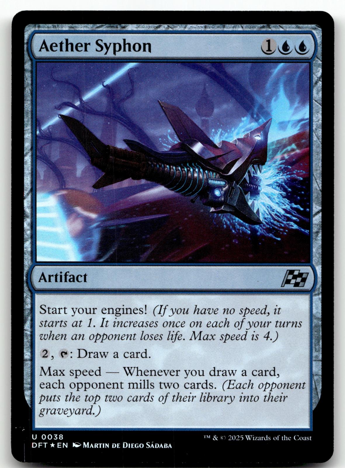 Aether Syphon 38 Uncommon Aetherdrift Magic: The Gathering Foil Near Mint