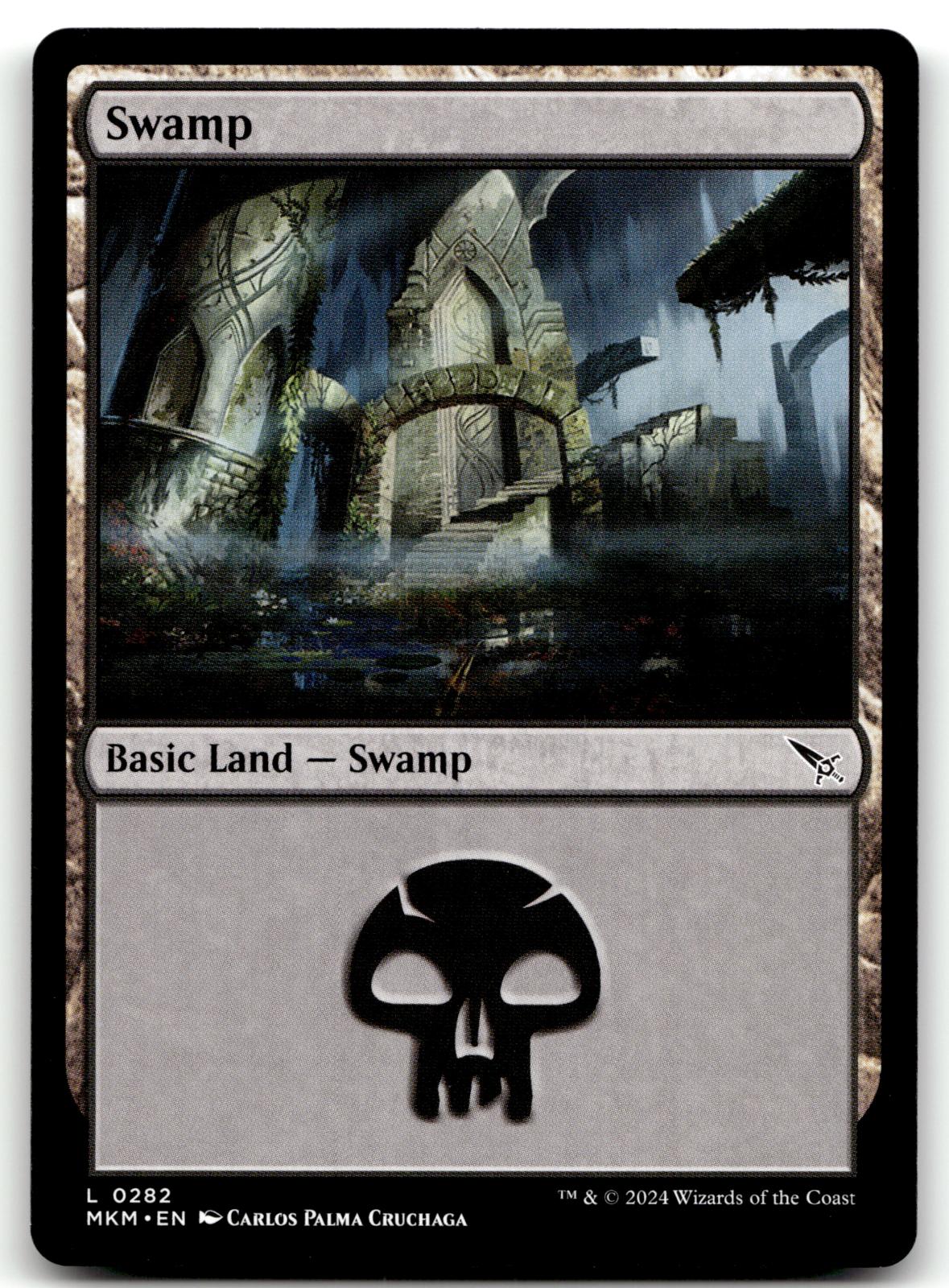 Swamp (0282) 282 Land Murders at Karlov Manor Magic: The Gathering Near Mint