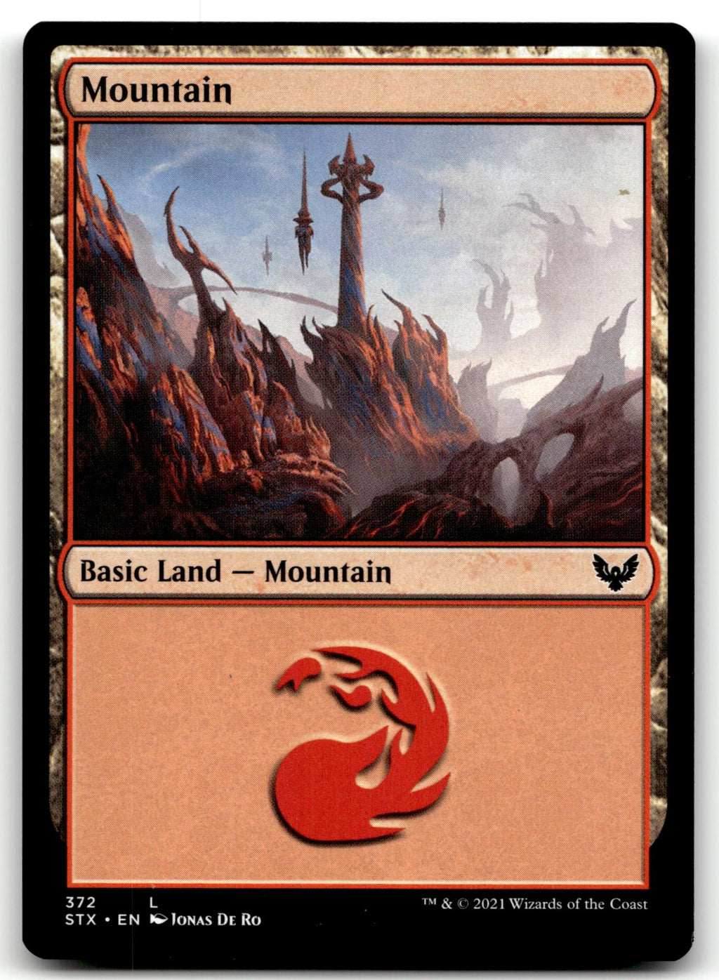 Mountain (372) 372 Land Strixhaven: School of Mages Magic: The Gathering NM