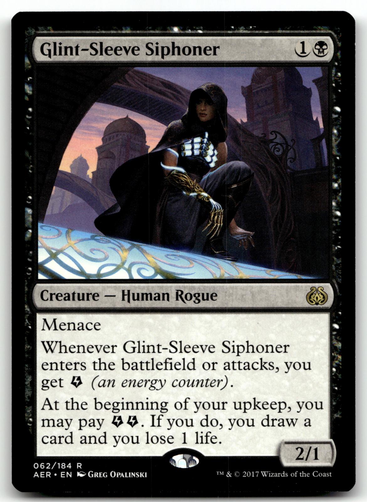 Glint-Sleeve Siphoner 62 Rare Aether Revolt Magic: The Gathering Near Mint
