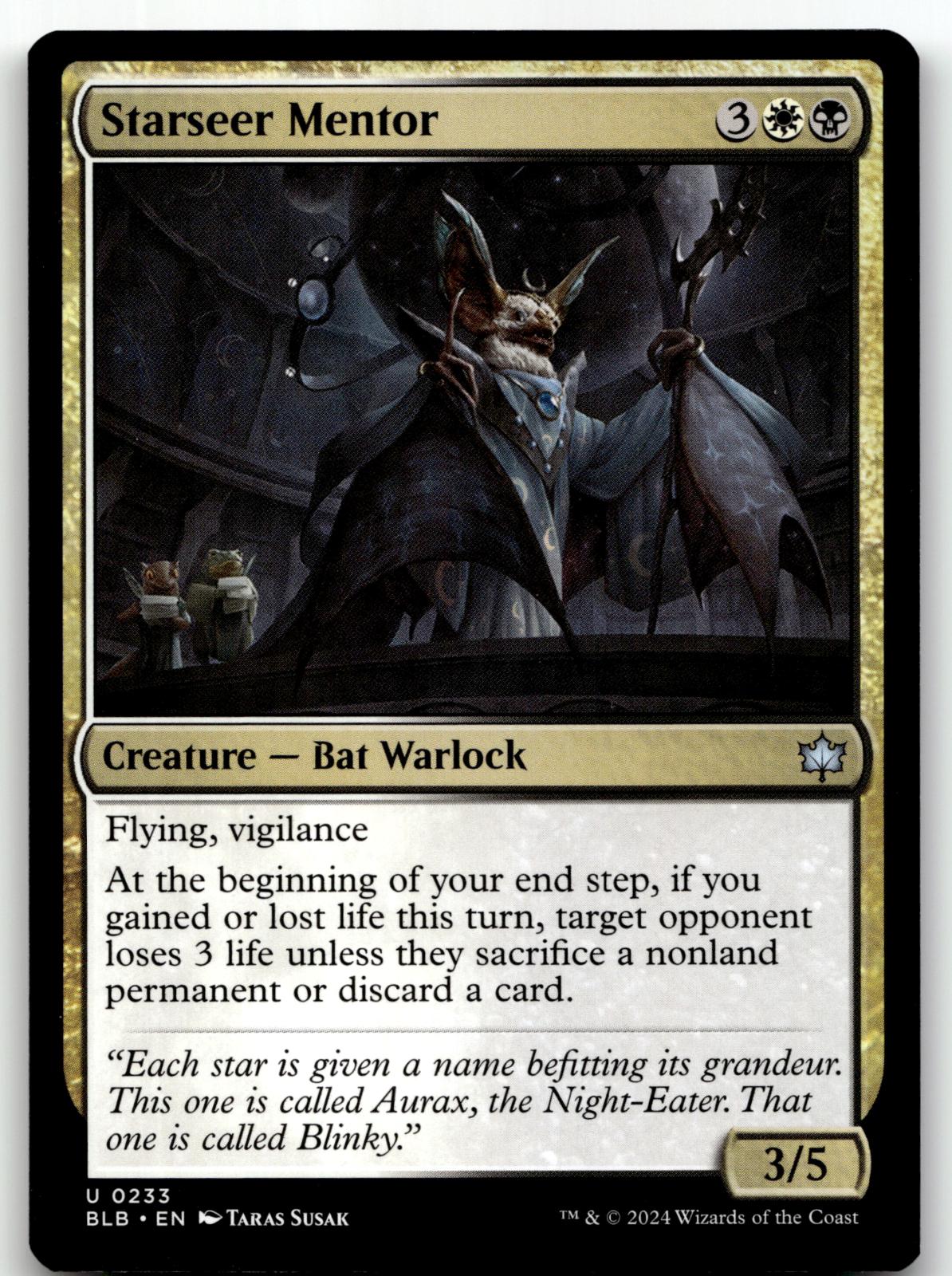 Starseer Mentor 233 Uncommon Bloomburrow Magic: The Gathering Near Mint