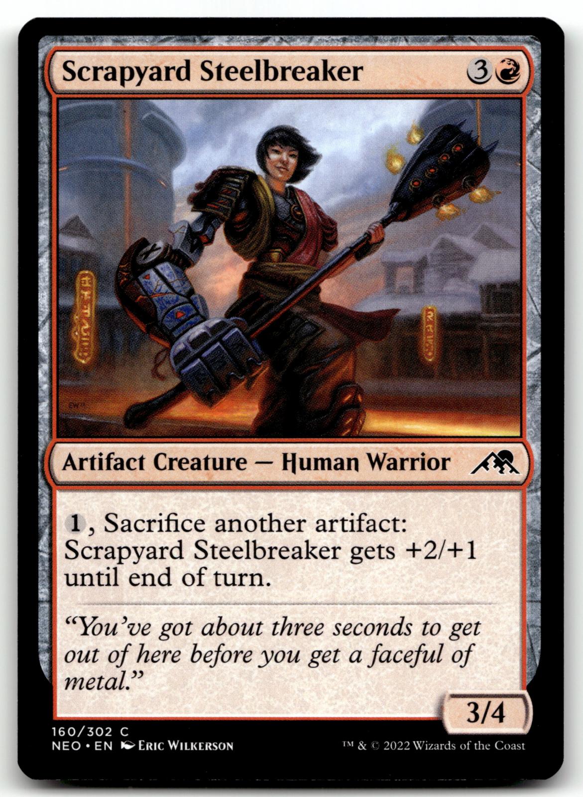 Scrapyard Steelbreaker 160 Common Kamigawa: Neon Dynasty Magic: The Gathering NM
