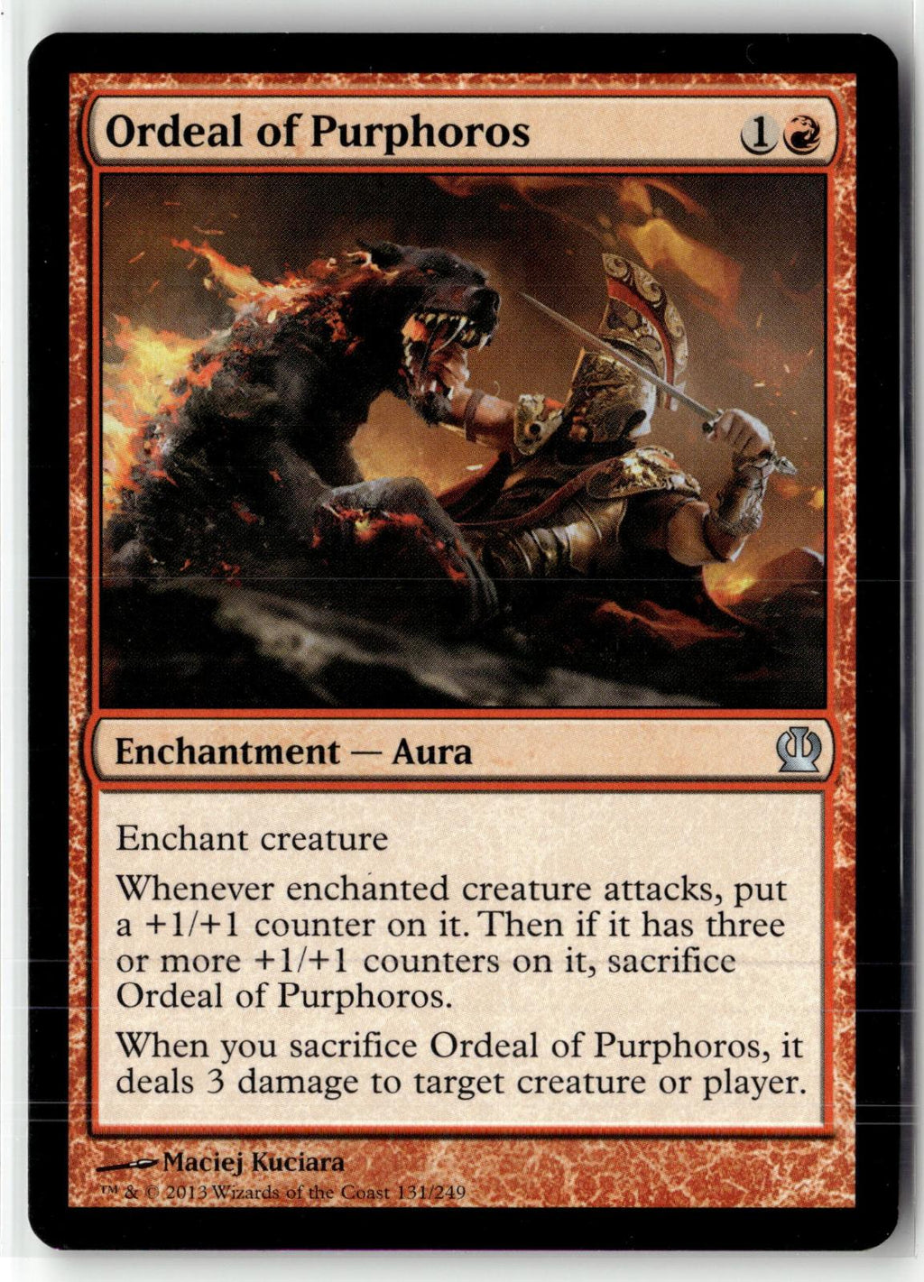 Ordeal of Purphoros 131 Uncommon Theros Magic: The Gathering Near Mint