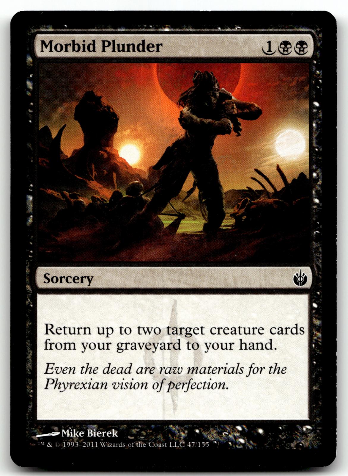 Morbid Plunder 47 Common Mirrodin Besieged Magic: The Gathering Near Mint