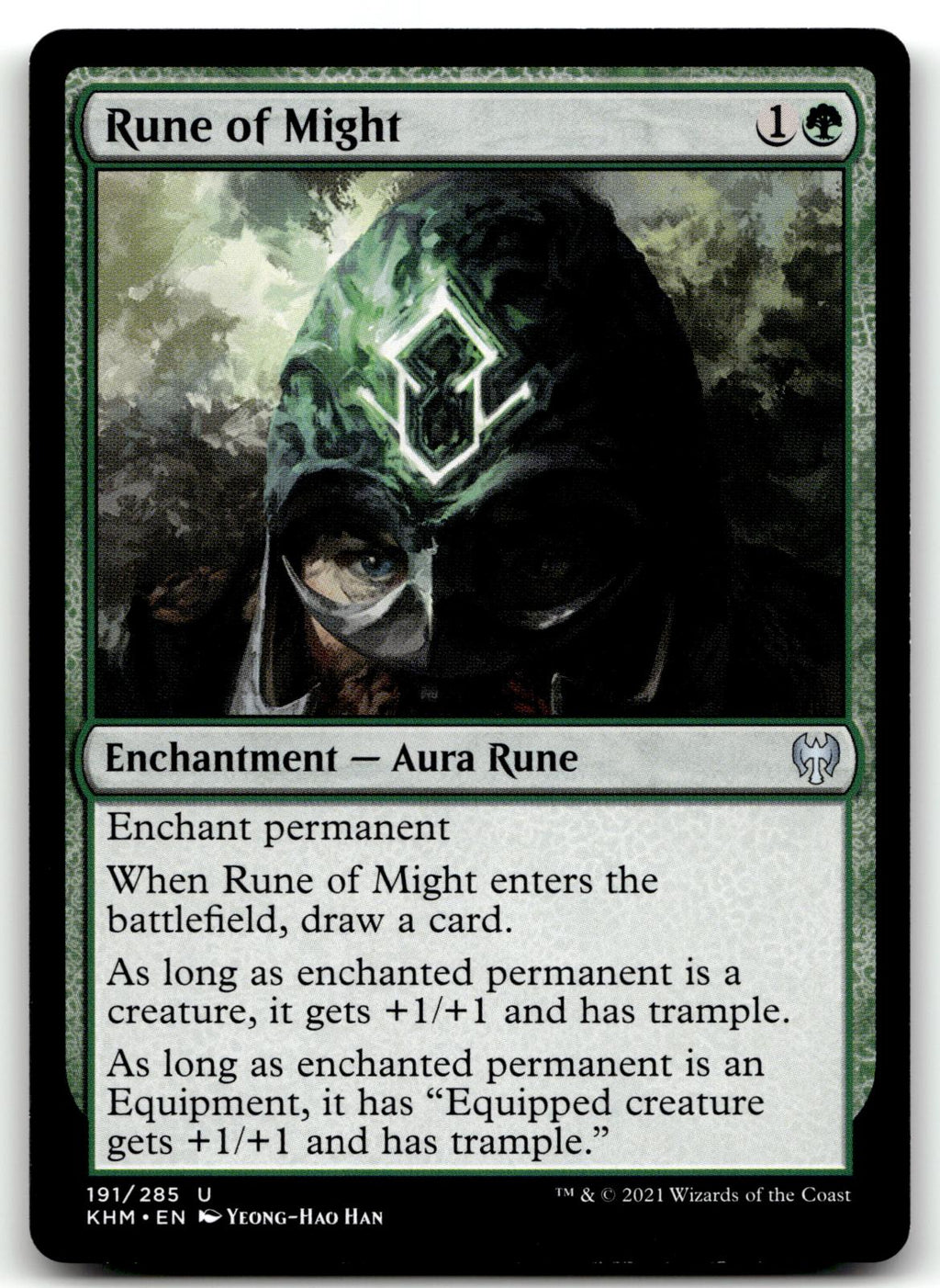 Rune of Might 191 Uncommon Kaldheim Magic: The Gathering Near Mint