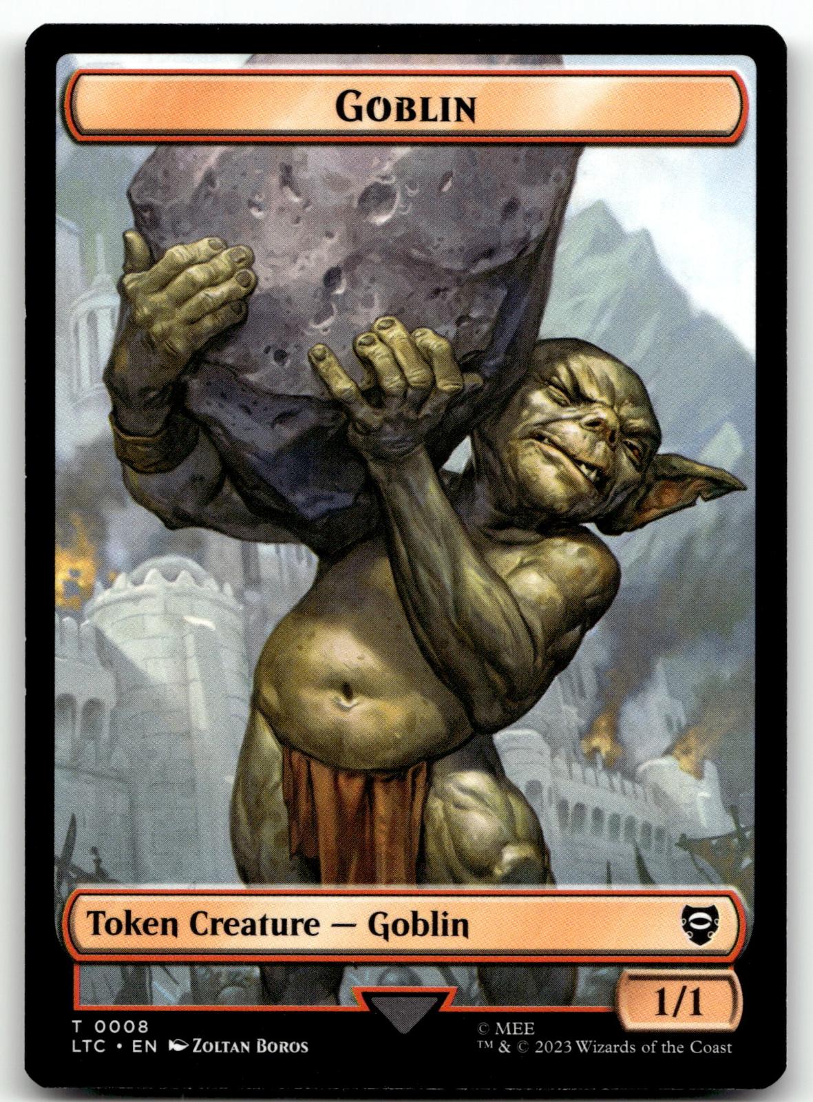 Goblin Token 3 Token Duel Decks: Merfolk vs. Goblins Magic: The Gathering NM