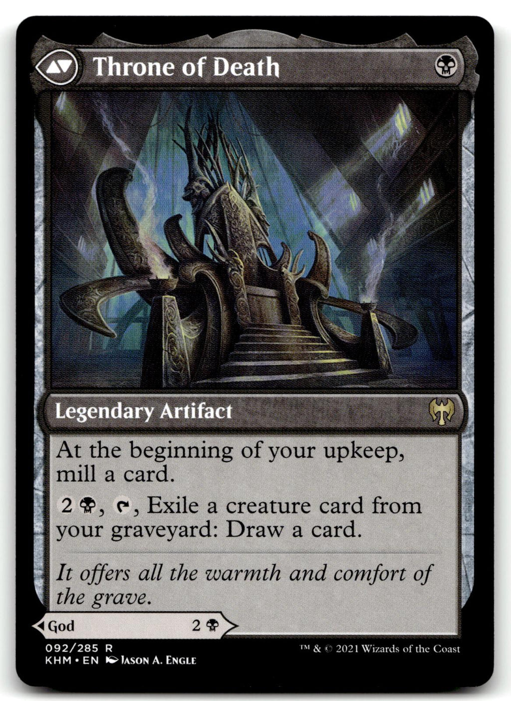 Egon, God of Death 92 Rare Kaldheim Magic: The Gathering Near Mint