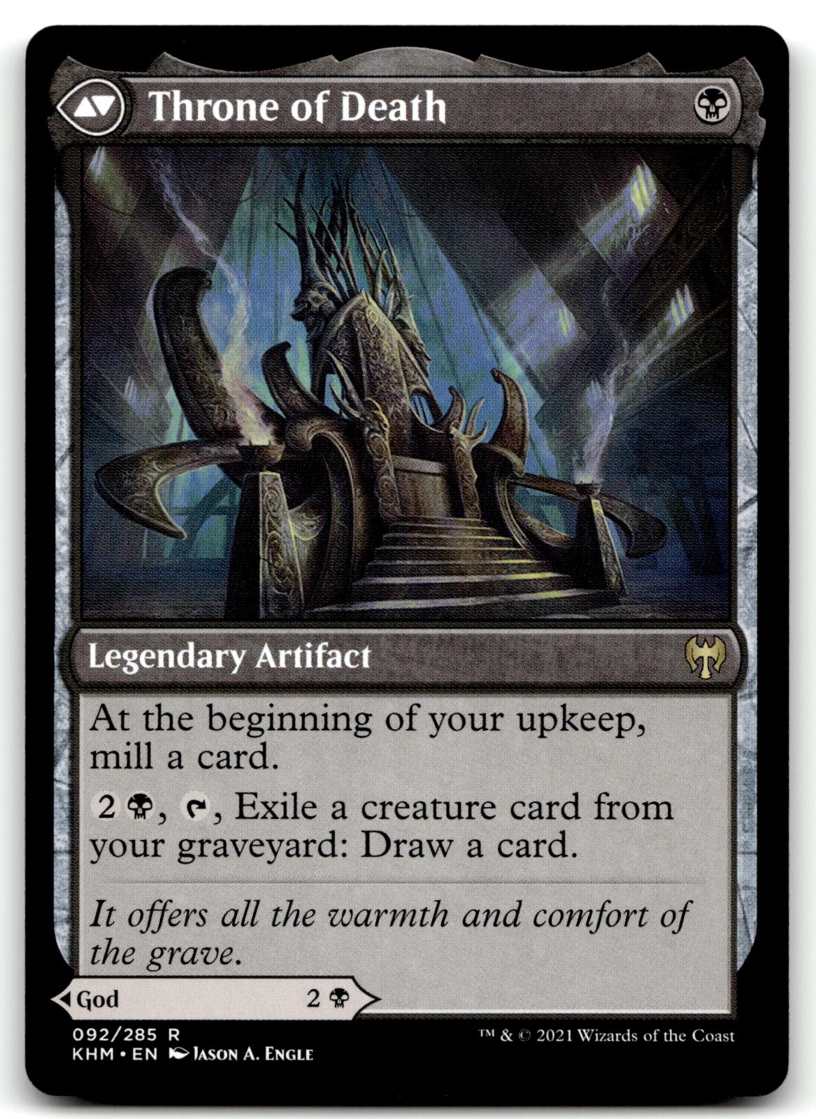 Egon, God of Death 92 Rare Kaldheim Magic: The Gathering Near Mint