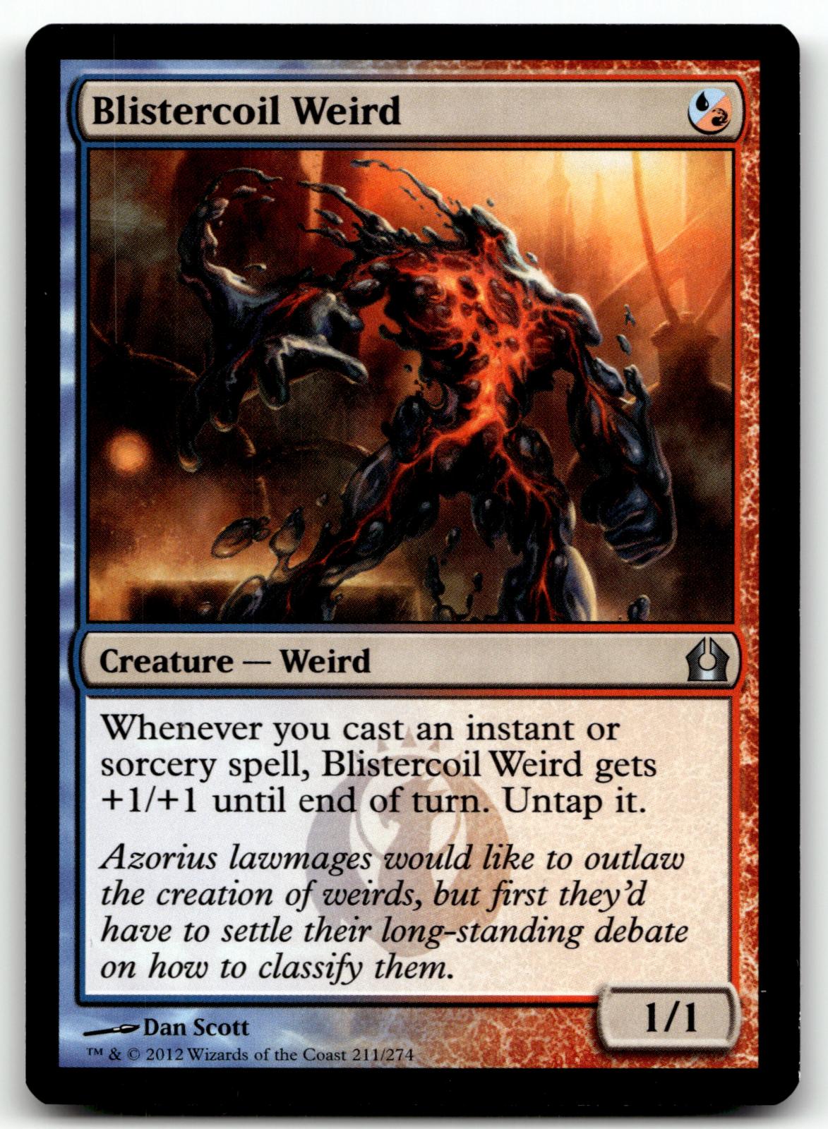 Blistercoil Weird 211 Uncommon Return to Ravnica Magic: The Gathering Near Mint