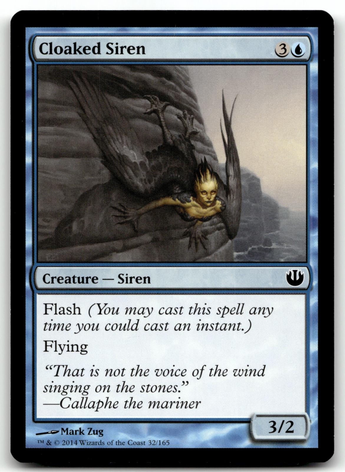 Cloaked Siren 32 Common Journey Into Nyx Magic: The Gathering Near Mint