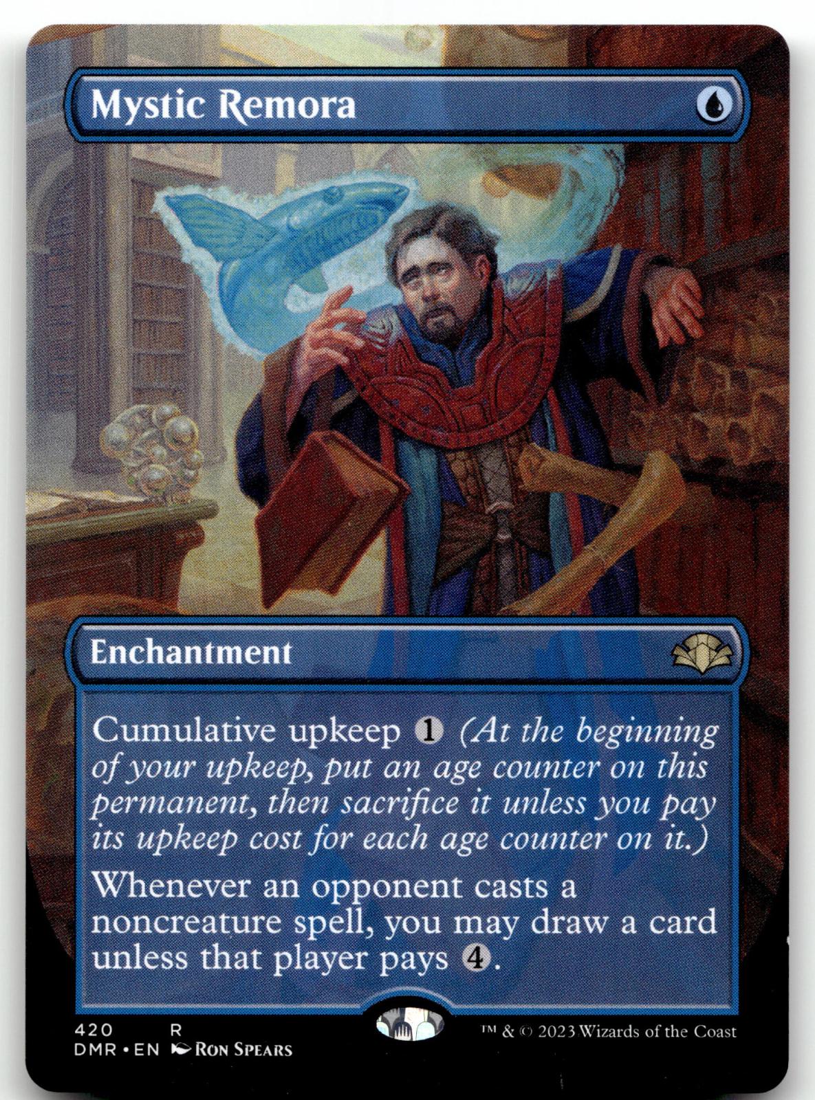 Mystic Remora (Borderless) 420 Rare Dominaria Remastered Magic: The Gathering NM