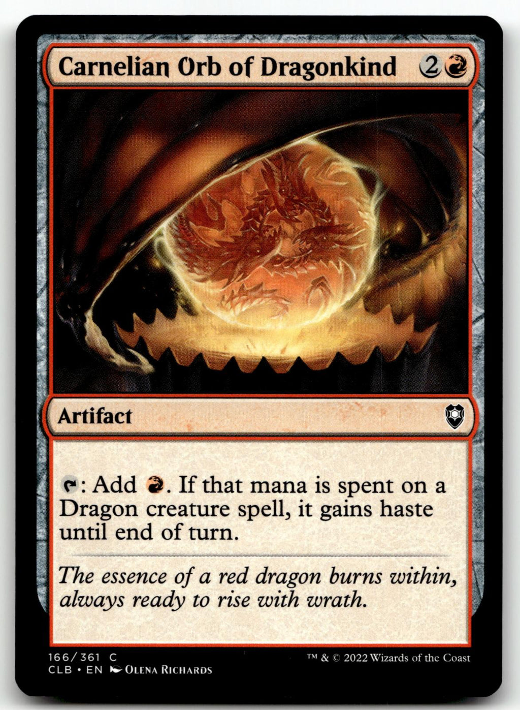 Carnelian Orb of Dragonkind 166 Commander Legends: Battle for Baldur's Gate\