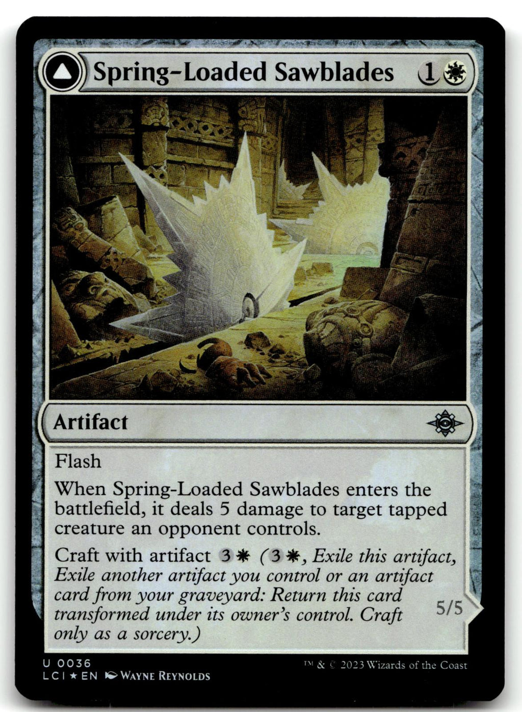 Bladewell Chariot // Spring-Loaded Sawblades 36 The Lost Caverns of Ixalan Magic: The Gathering Foil NM