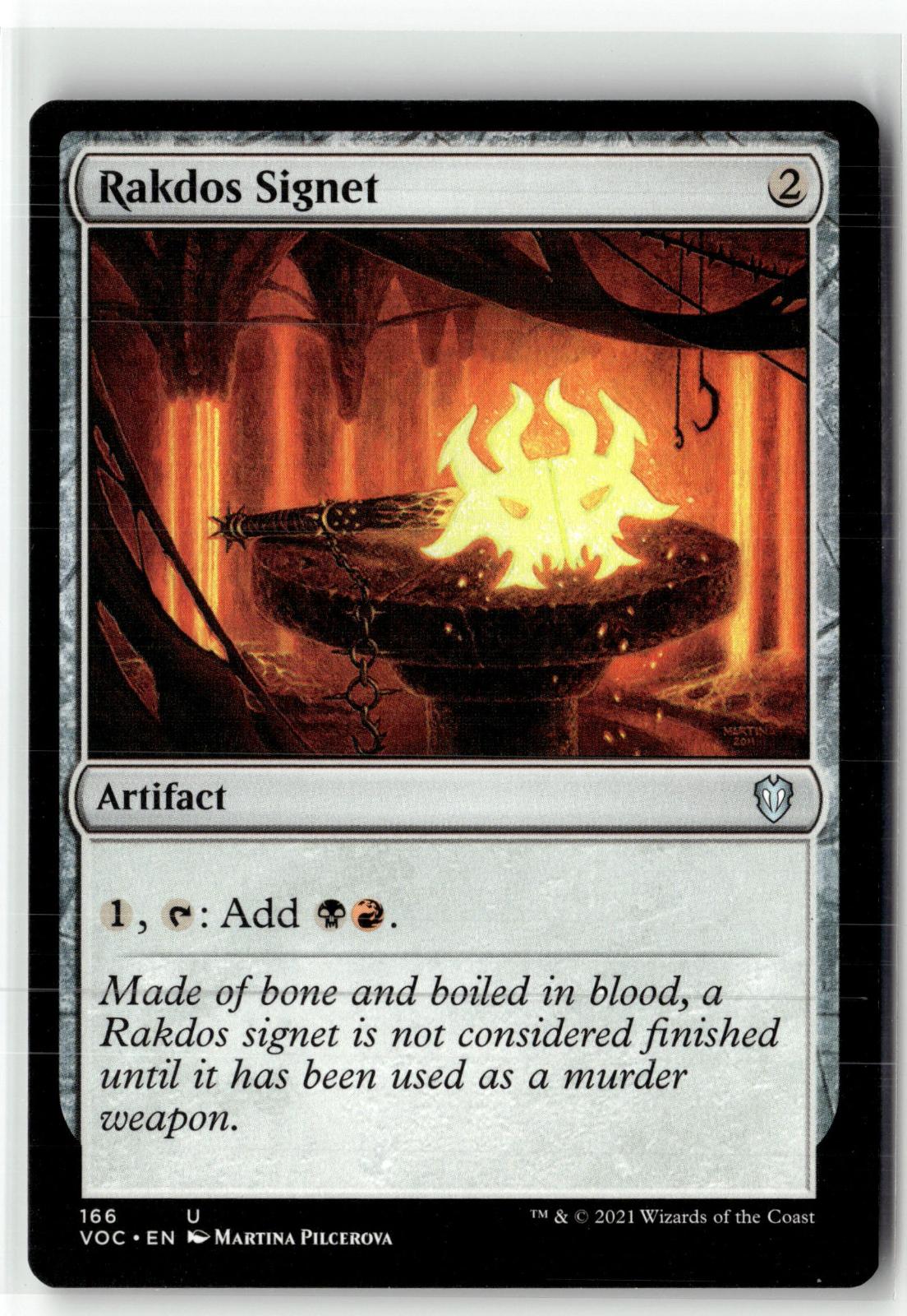 Rakdos Signet 166 Commander: Innistrad: Crimson Vow Magic: The Gathering NM