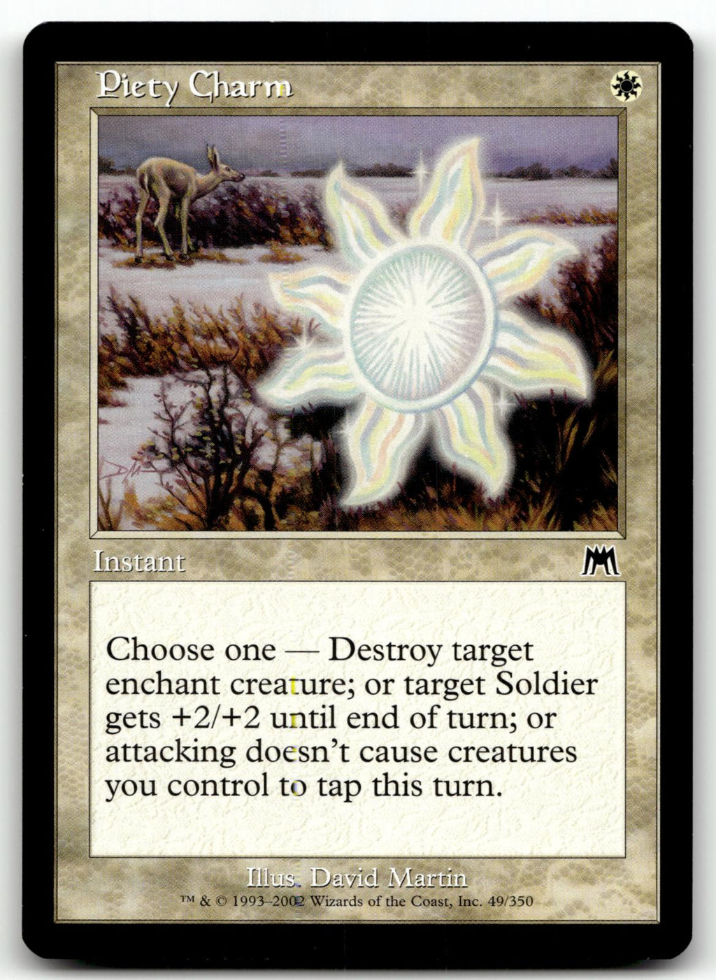 Piety Charm 49 Common Onslaught Magic: The Gathering Near Mint