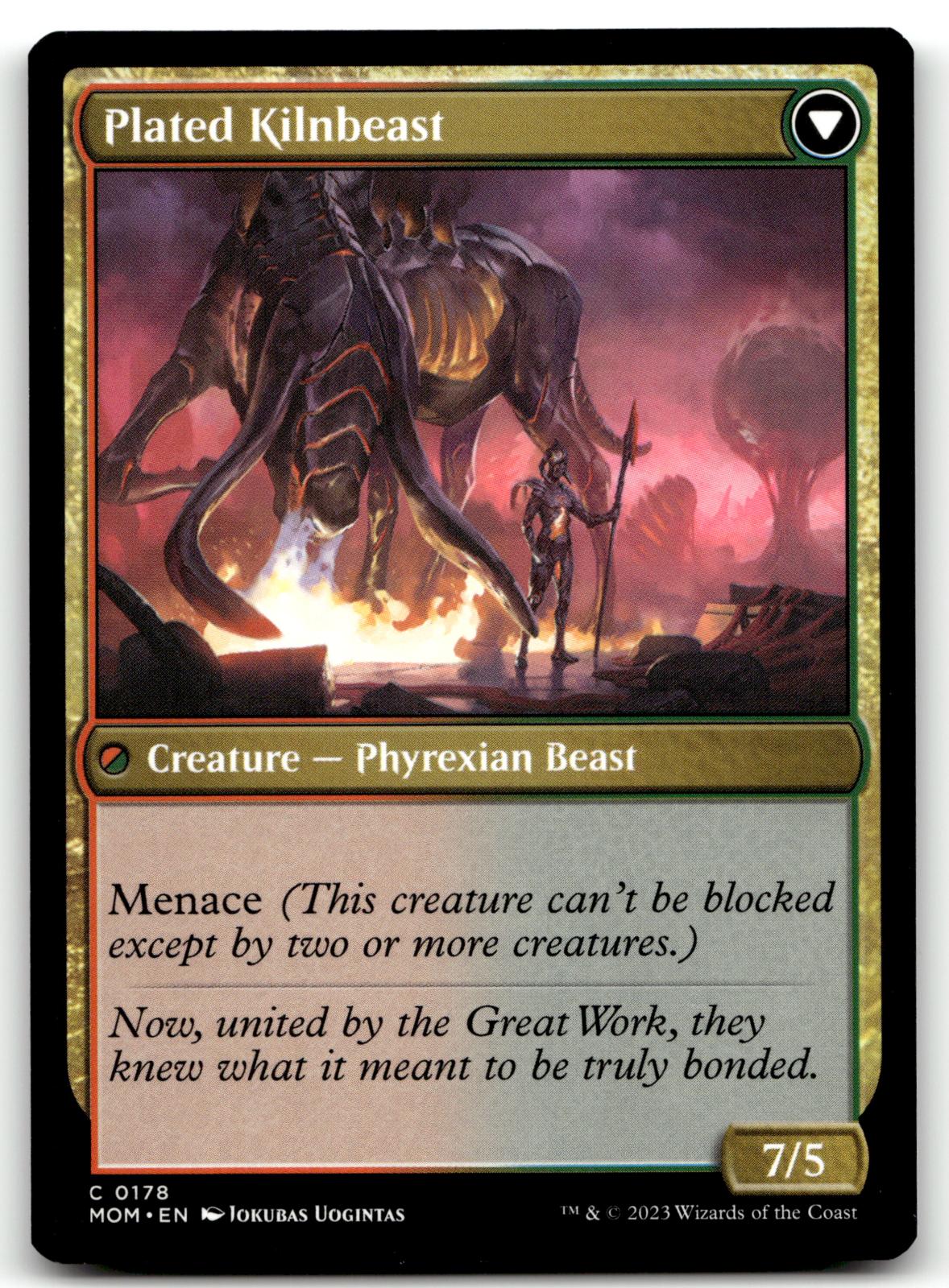 Bonded Herdbeast 178 Common March of the Machine Magic: The Gathering Near Mint