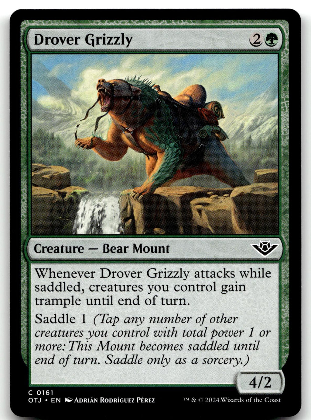 Drover Grizzly 161 Common Outlaws of Thunder Junction Magic: The Gathering NM