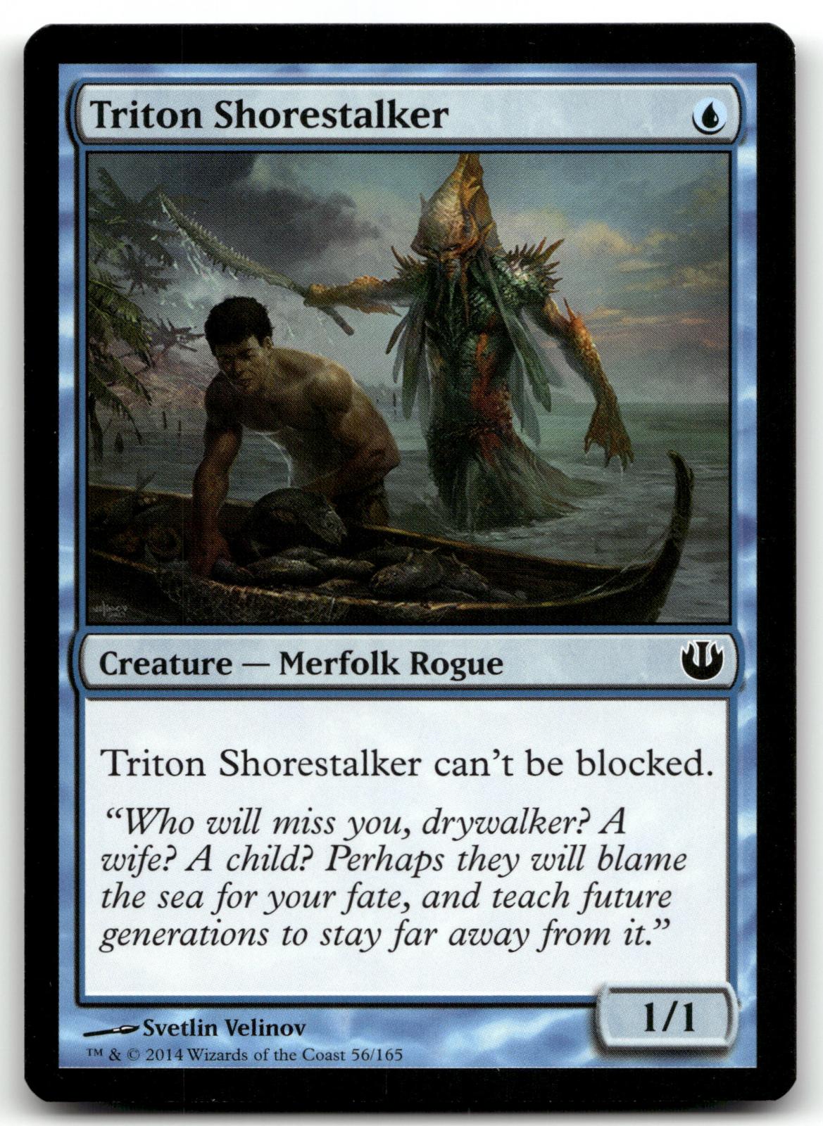 Triton Shorestalker 56 Common Journey Into Nyx Magic: The Gathering Near Mint