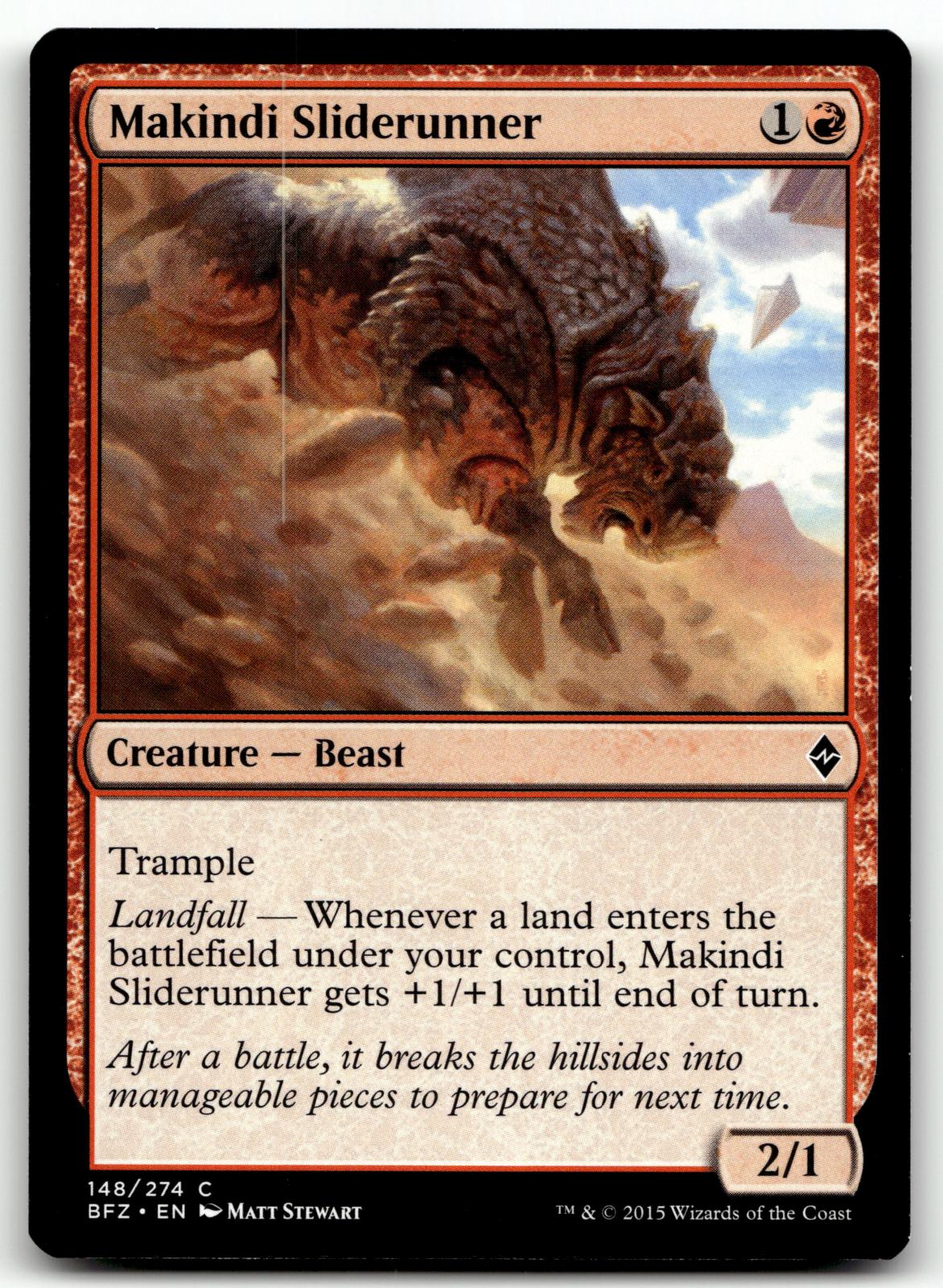 Makindi Sliderunner 148 Common Battle for Zendikar Magic: The Gathering NM