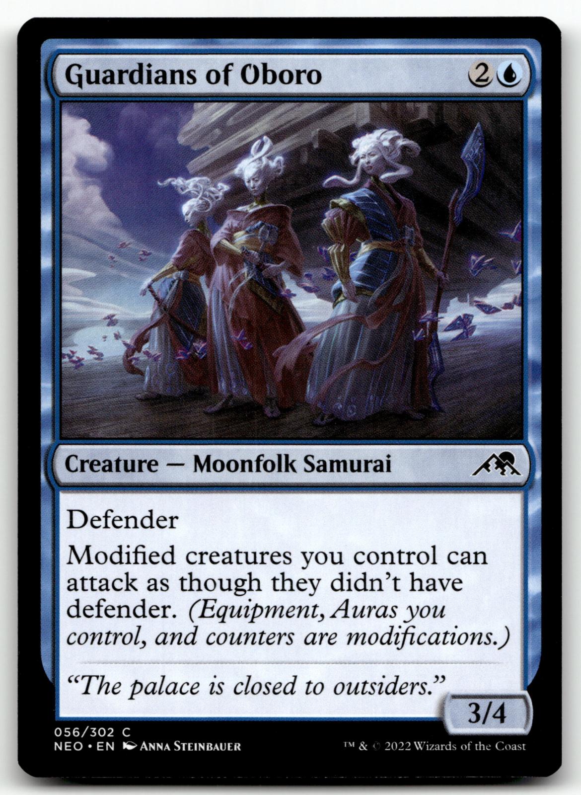 Guardians of Oboro 56 Common Kamigawa: Neon Dynasty Magic: The Gathering NM