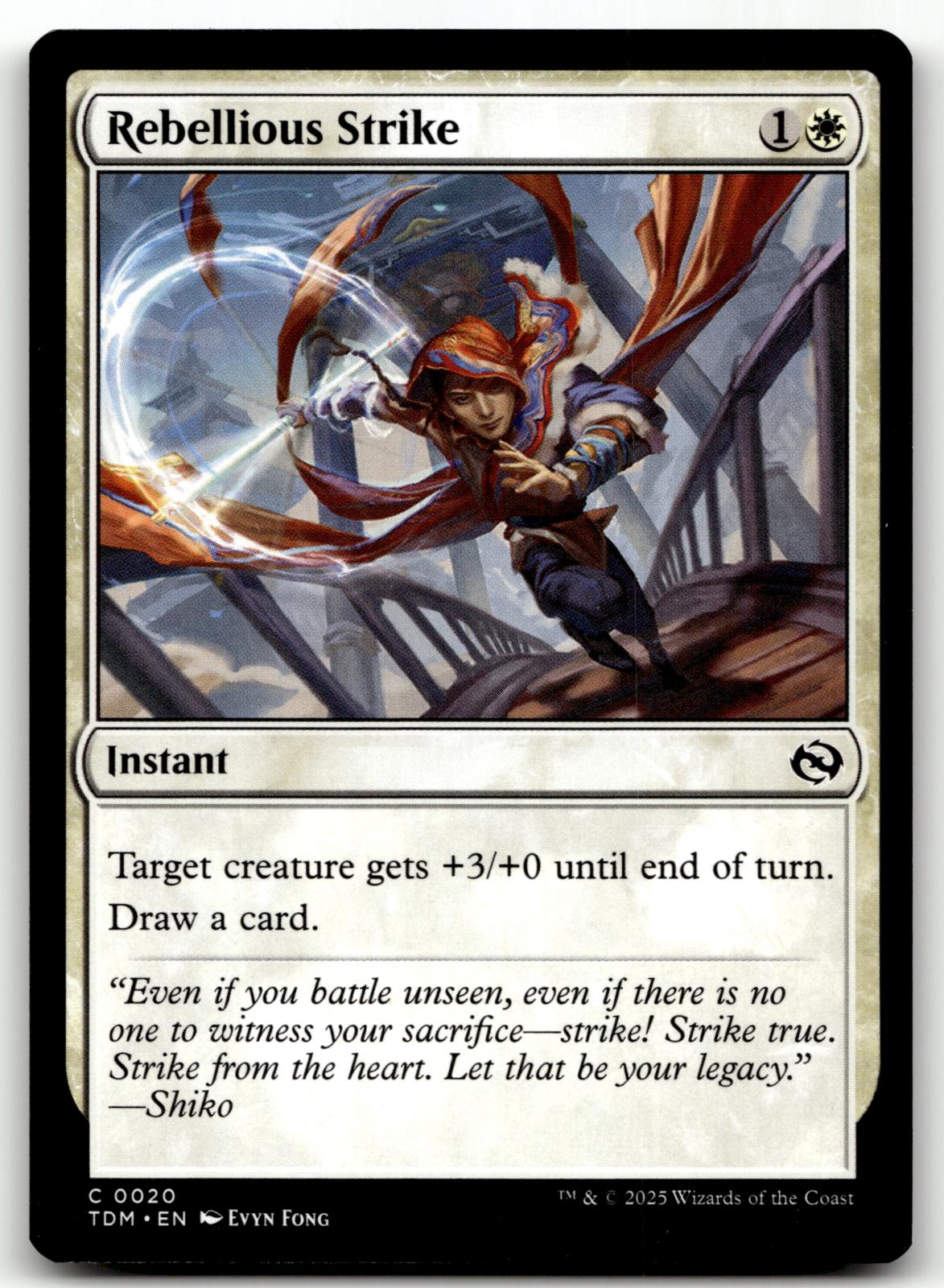 Rebellious Strike 20 Common Tarkir: Dragonstorm Magic: The Gathering Near Mint