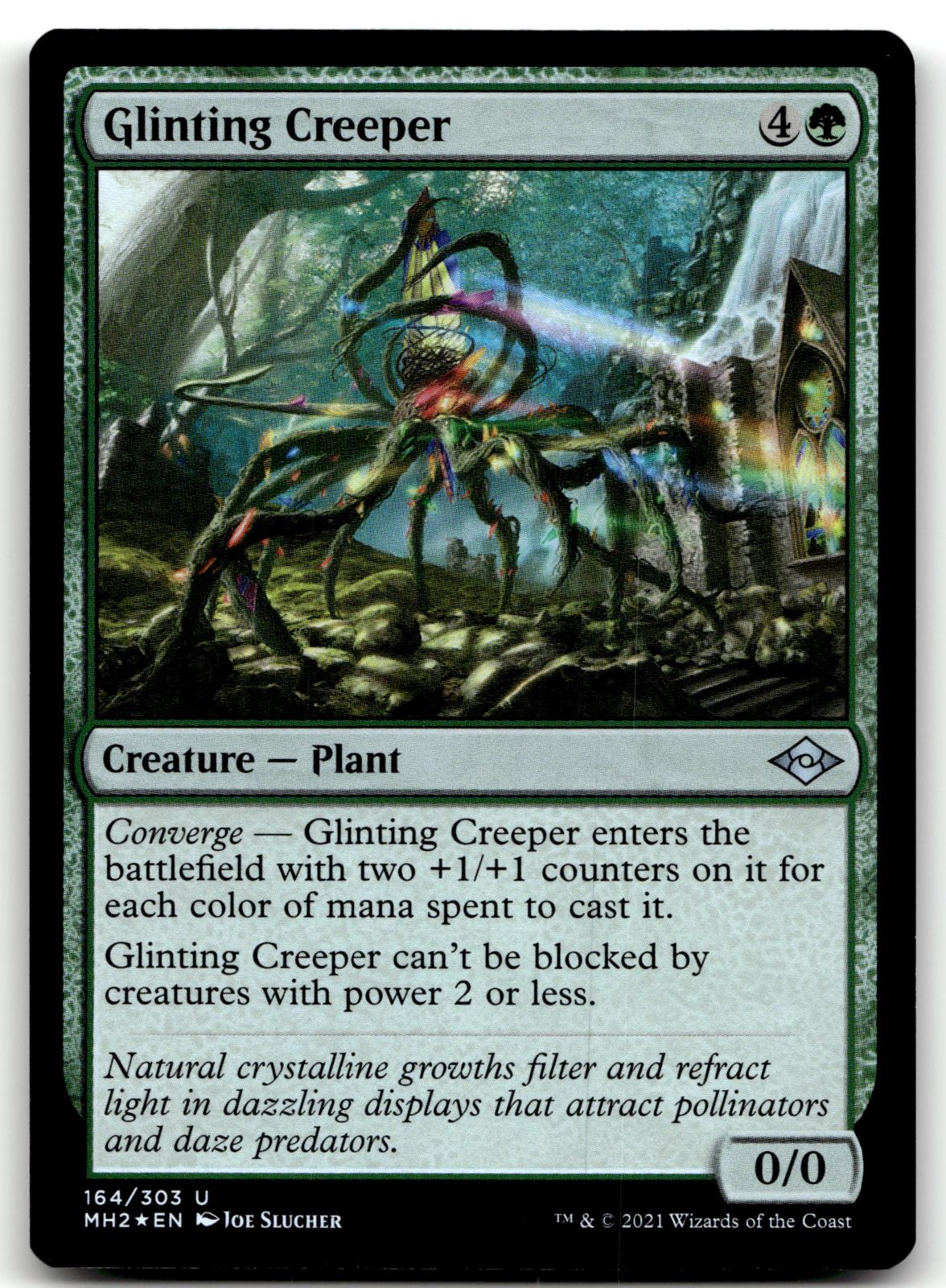 Glinting Creeper 164 Uncommon Modern Horizons 2 Magic: The Gathering Foil NM