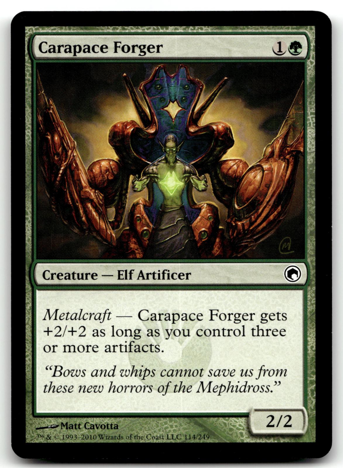 Carapace Forger 114 Common Scars of Mirrodin Magic: The Gathering Near Mint