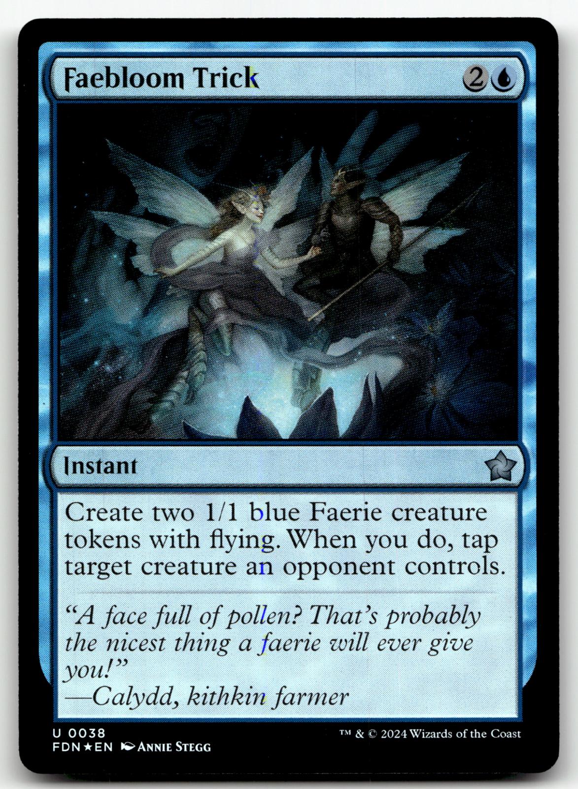 Faebloom Trick 38 Uncommon Foundations Magic: The Gathering Foil Near Mint