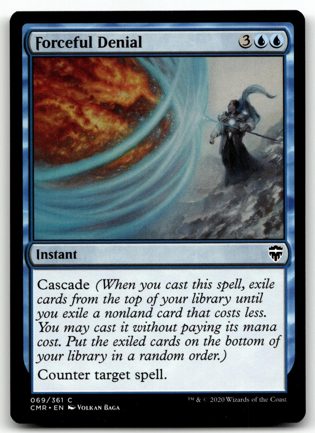 Forceful Denial 69 Common Commander Legends Magic: The Gathering Near Mint